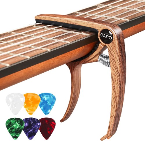 Guitar capo metal clamp with - clamp, 6