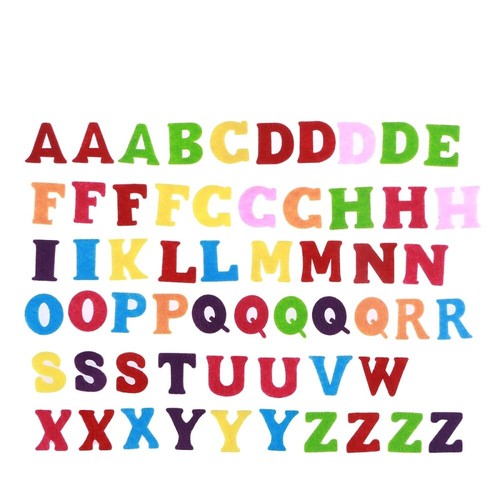 Pcs felt letters for crafts - 50,