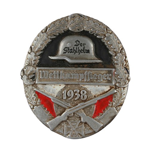 Wwii german helmet badge - wwii,