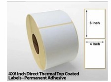 Large Self Adhesive Sticky Labels 150mm x 100mm 6" x 4" Address Thermal White