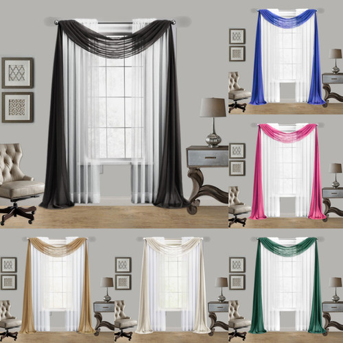 Elegance sheer valance scarf - 1,