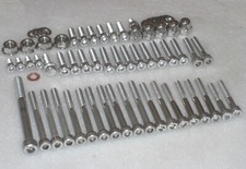 Yamaha DT125 2001-11 Elec Start Engine Stainless Allen Bolts, Cylinder Nuts