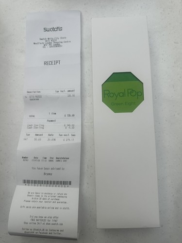 Swatch green eight brand - x,