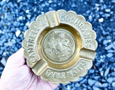 Vintage Brass Cantrell Cochrane Irish Tobacco Pub Advertising Ashtray Ireland