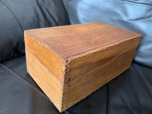 Vintage antique wooden - wooden, hinged