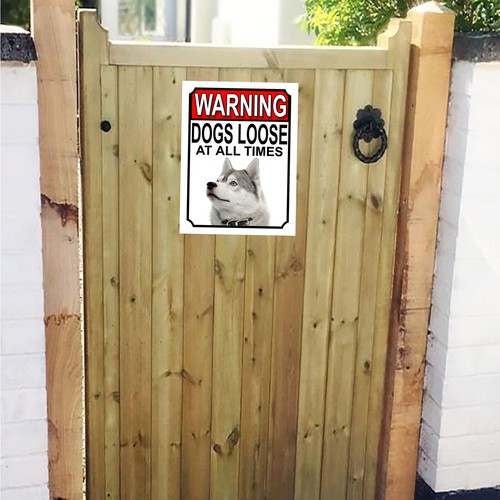 Warning dogs loose - warning,