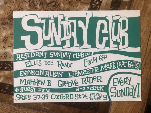 Rave flyer 1991 - flyer, spats