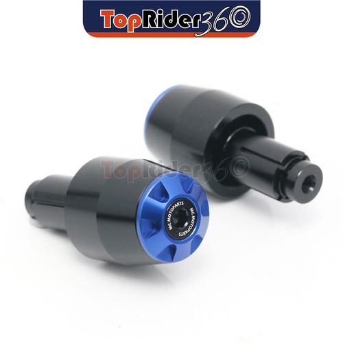 Blue cnc bar end sliders - blue,