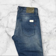 New - Mens Denim Blue Replay Anbass Jeans - Size 30R (W30 L32) R168