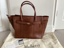 Mulberry Zipped Large Bayswater Grained Oak Bag