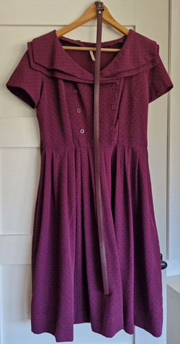 Lindy bop purple polka - lindy, dot