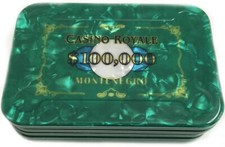 $100,000 JAMES BOND CASINO ROYALE POKER PLAQUE