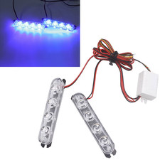 2PCS Police Strobe Lights Red