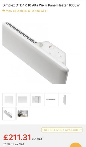 Dimplex alta 1kw panel - dimplex,