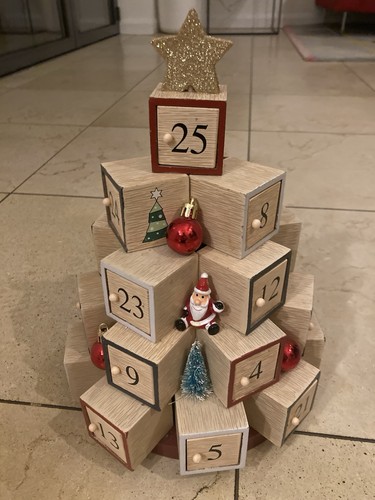 Decorative wooden advent - decorative,