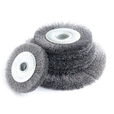 4"-12" Stainless Steel Wire Brush Wheel Metal Rust Removal For Bench Grinder