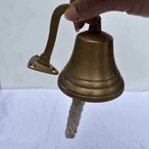 Antique brass ship bell - antique,