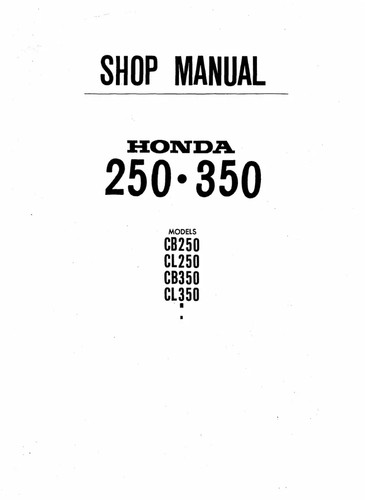 Honda cb250 cl250 cb350 - honda,