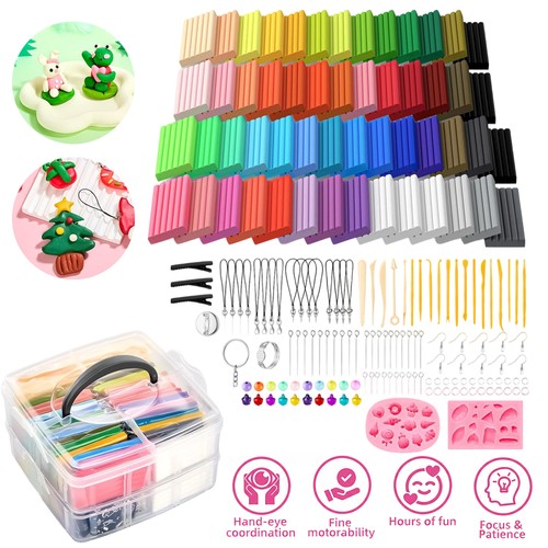Pcs polymer clay set - 54,