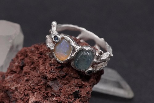 Sterling silver ring - silver,