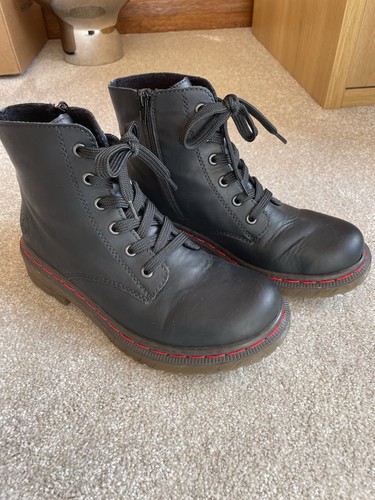 Rieker black boots size - rieker,
