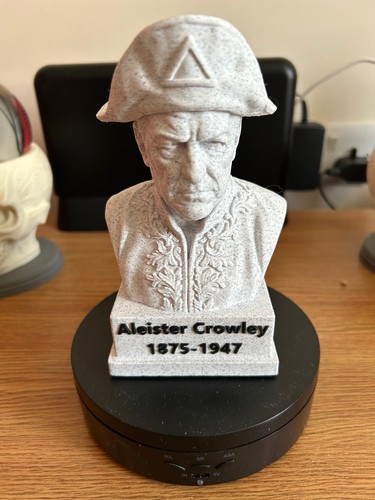 Aleister crowley bust statue - aleister,
