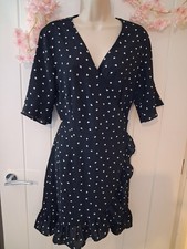 Vera & Lucy black wrap dress