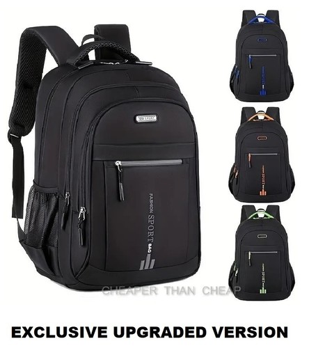 Black backpack upgraded - black,