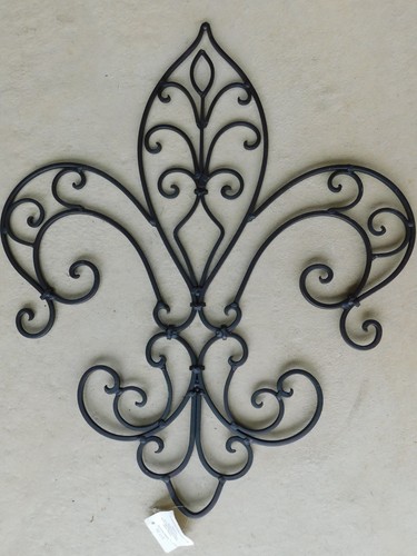Fleur lis black wrought - fleur,