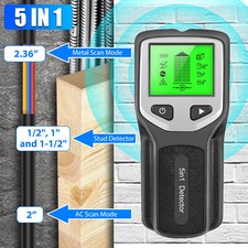 5 in 1 Electric Detector Wall Wood Metal Sensor Wire Stud Finder Cable Scanner.