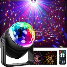 2PCS Disco Stage Light Party Ball Lights Sound Activated Party Lights w/ Remote