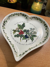 Portmeirion The Holly And The Ivy Heart Shaped Plate
