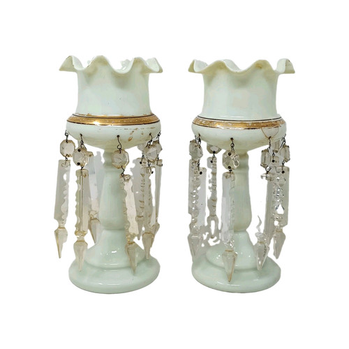 Antique victorian glass - victorian, mantel
