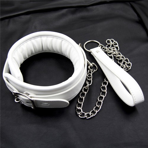 Leather neck collar with - neck,