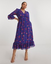 Joanna Hope Tiered Frill Sleeve Dress Size 10-16 New with Tags RRP £51