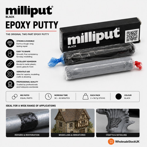 Black epoxy putty repair - epoxy,
