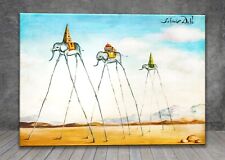 Salvador Dali The Three Elephants CANVAS  PAINTING ART PRINT POSTER 1576