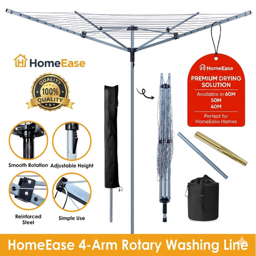 Arm rotary washing line - 4,