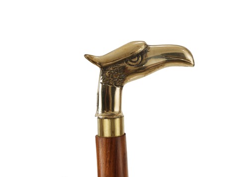 Vintage brass eagle head - eagle,