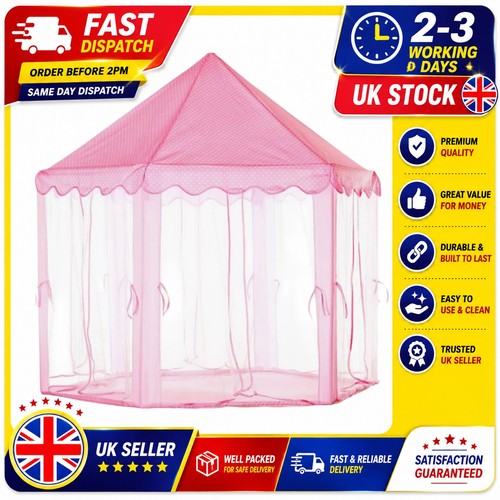 Kids princess castle tent pink - princess,