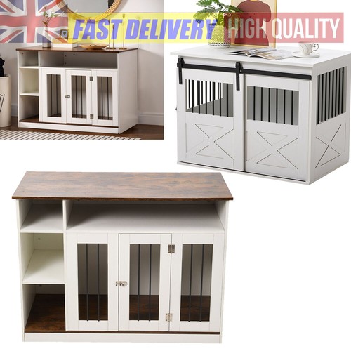 Large dog crate end table - end,