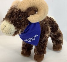Vintage Hoover Dam Lodge Douglas Plush Ram Very Rare 6 1/2” Tall