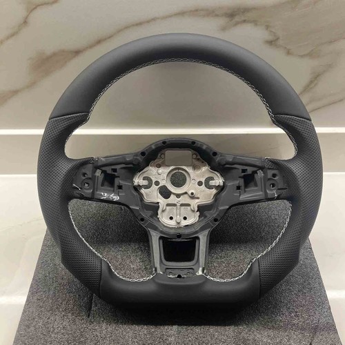 Custom leather steering wheel - leather,