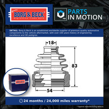 CV Joint Boot fits CITROEN C-CROSSER 2.2D Rear 2007 on C.V. Driveshaft Gaiter