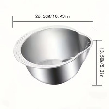 Rice Washer Strainer Bowl