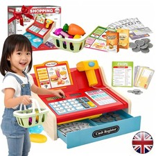 Mini Toy Cash Register Wooden