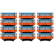 RAZOR BLADES FOR GILLETTE FUSION 5 PROGLIDE STAINLESS STEEL BLADES REPLACEMENT RAZOR