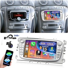 DAB+ For Ford Mondeo MK4 2008-2011 Android 15 Car Stereo Carplay 6G+128GB +Camera