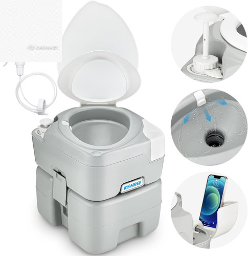 Portable camping toilet - camping, 5.3
