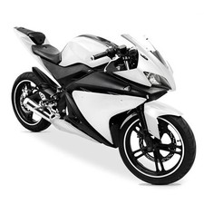 Full Fairing Kit (20 panel)White/Black for Yamaha YZF-R 125 08-13